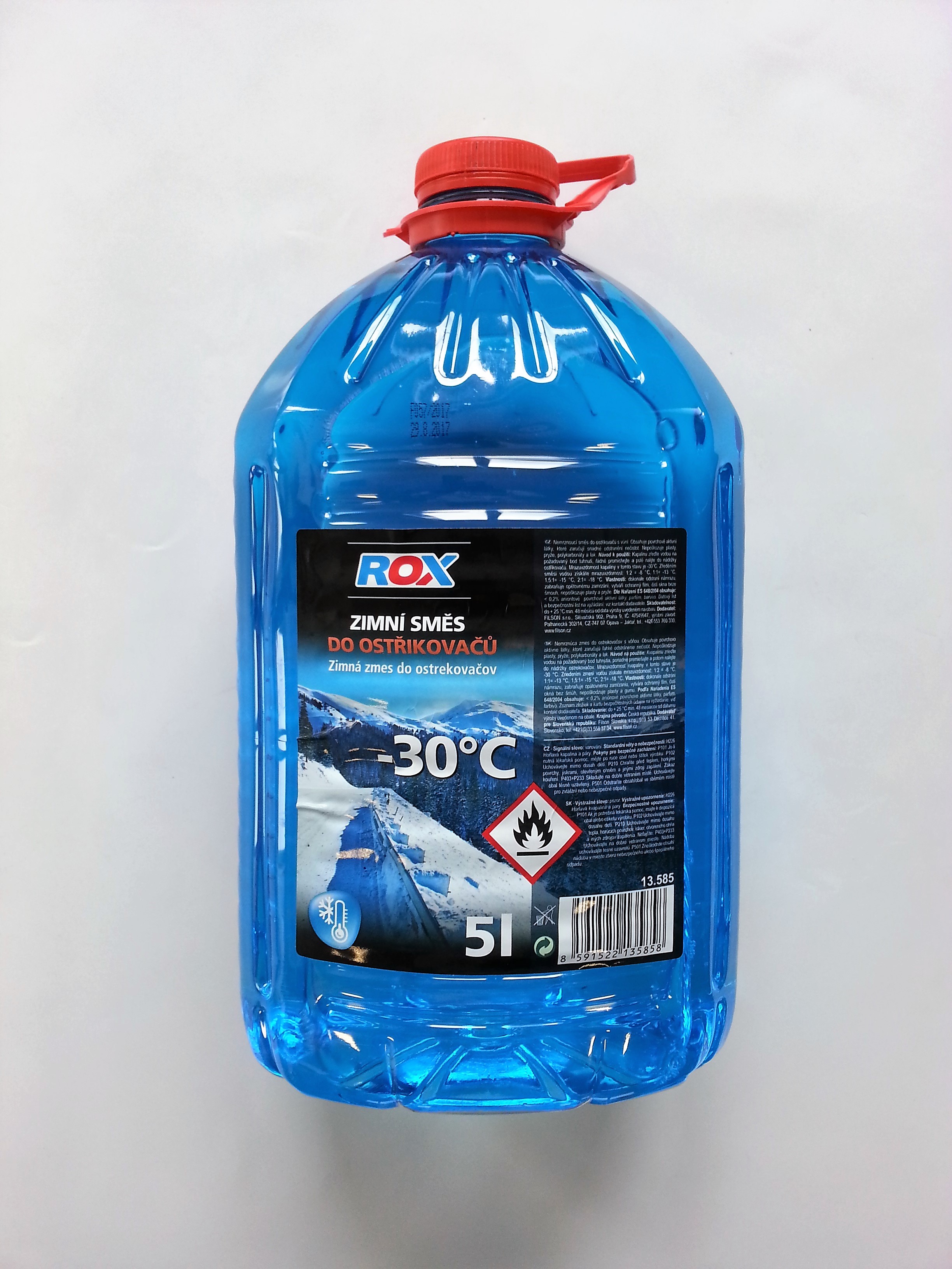 Nemrznoucí směs do ostřikovačů ROX -30°C, 5L 31.123