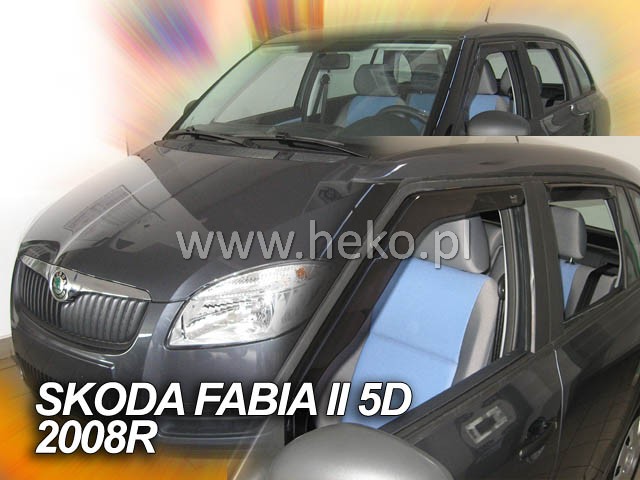 Plexi Škoda Fabia II 4D 07R combi + zadní  (1393)