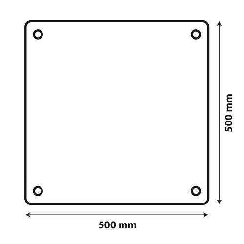Výstražná tabule pro nadrozměrný náklad, hliníková, 50x50cm, homologace E, 66102