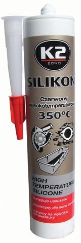 K2 SILICONE RED 300 g - silikon pro utěsnění části motoru při montáži , B230