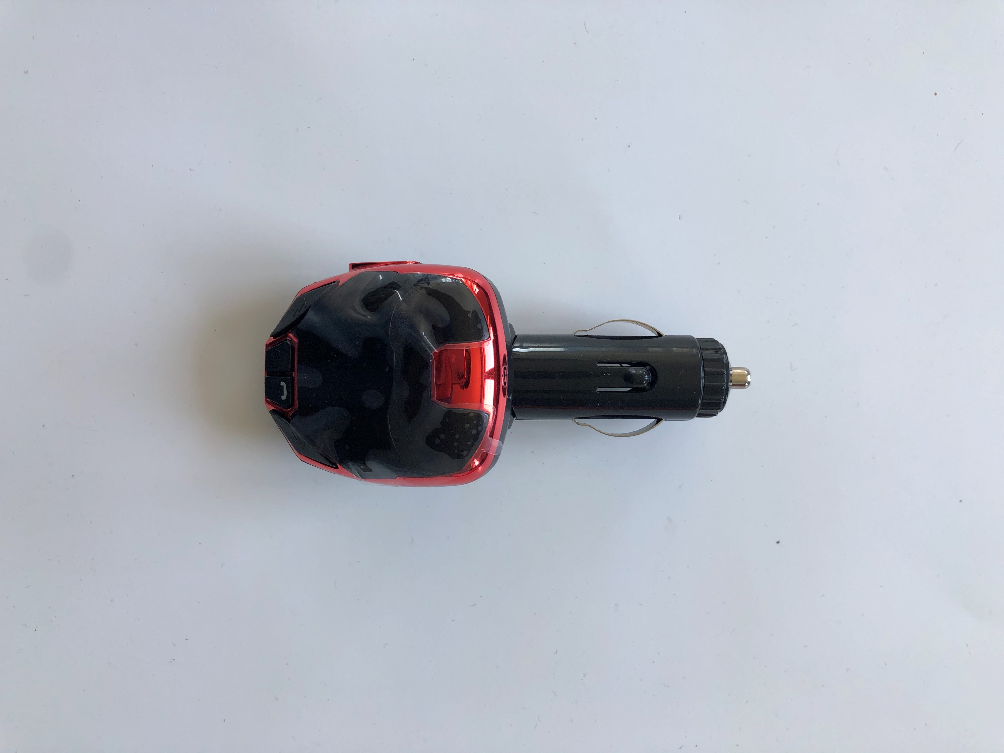 FM Modulátor s Bluetooth, 2xUSB, 12/24V, červený