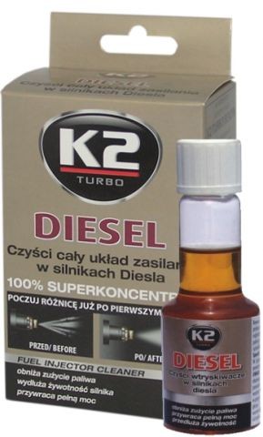 K2 DIESEL 50 ml - aditivum do paliva (obnovuje výkon motoru, snižuje emisní hodnoty) ET312