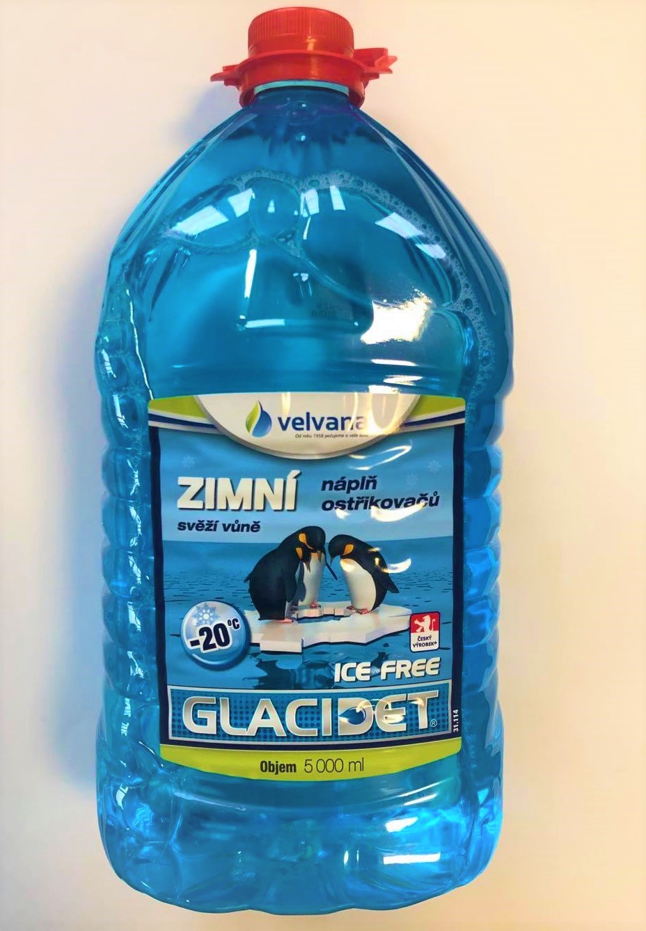 Nemrznoucí směs do ostřikovačů GLACIDET ICE -20°C, - 5L PET láhev, 31.114
