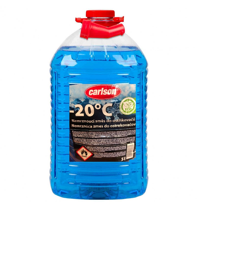 Nemrznoucí směs do ostřikovačů CARLSON -20°C, -5L PET láhev s nálevkou, 33.663