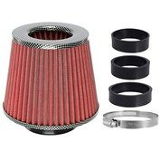 Filtr vzduchový UNI 155x130x120mm, červený/carbon adaptér 60, 63, 70mm, 83151
