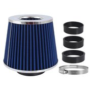 Filtr vzduchový UNI 155x130x120mm, modrý/chrom, adaptér 60, 63, 70mm, 86005