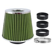 Filtr vzduchový UNI 155x130x120mm, zelený/chrom, adaptér 60, 63, 70mm, 86008